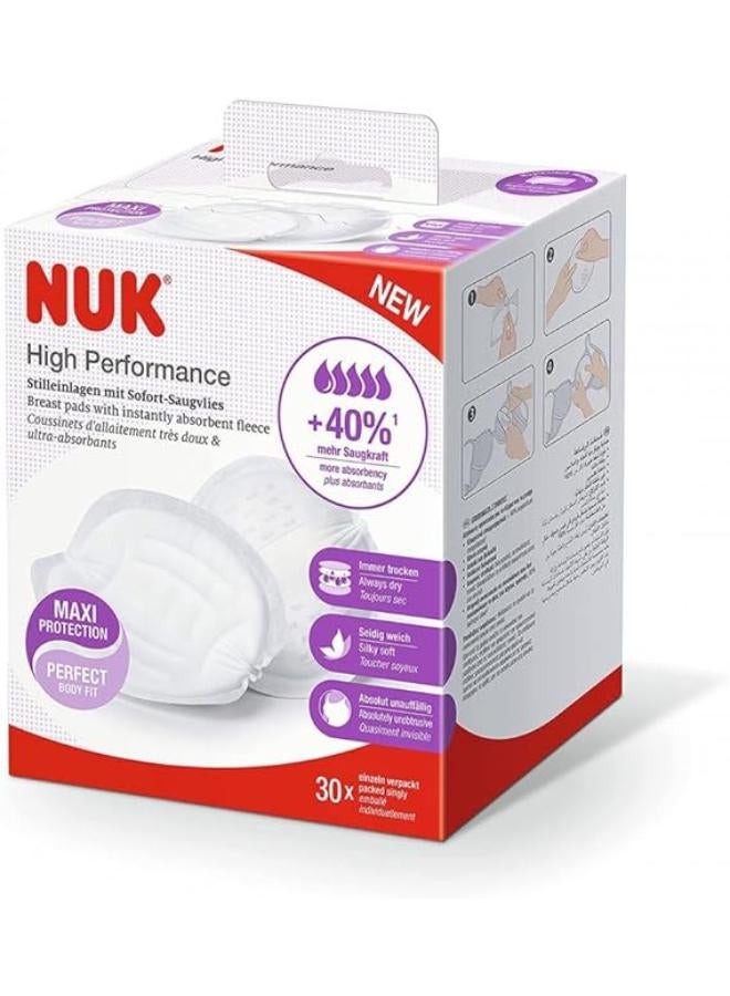 نوك وسادات ثدي قابلة للتخلص منها من نوك وسادات رضاعة عالية الامتصاص للرضاعة الطبيعية حماية لطيفة للأم المرضعة وسادات ثدي ناعمة مضادة للتسرب تصميم محمول 30 قطعة - Image 1