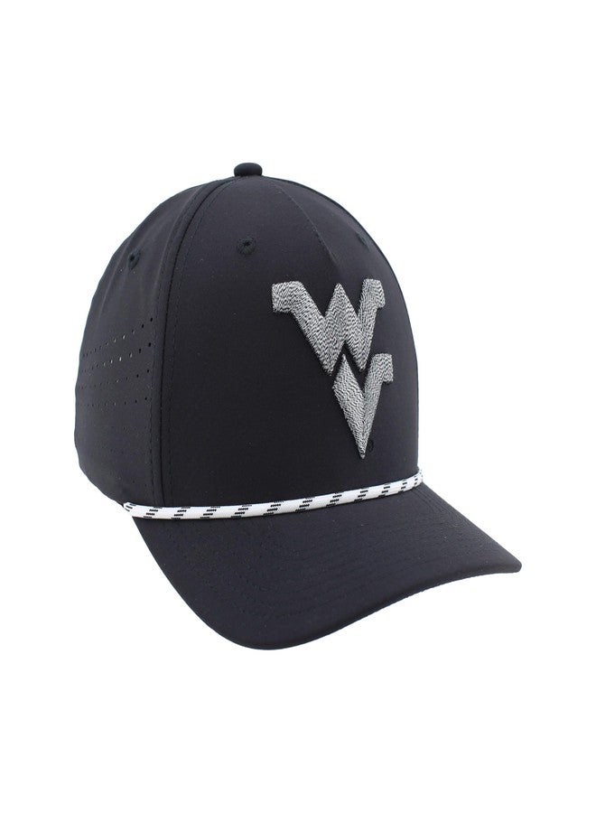 ZHATS West Virginia Mountaineers NCAA Officially Licensed Rope Hat Snapback Performance Black - Image 2