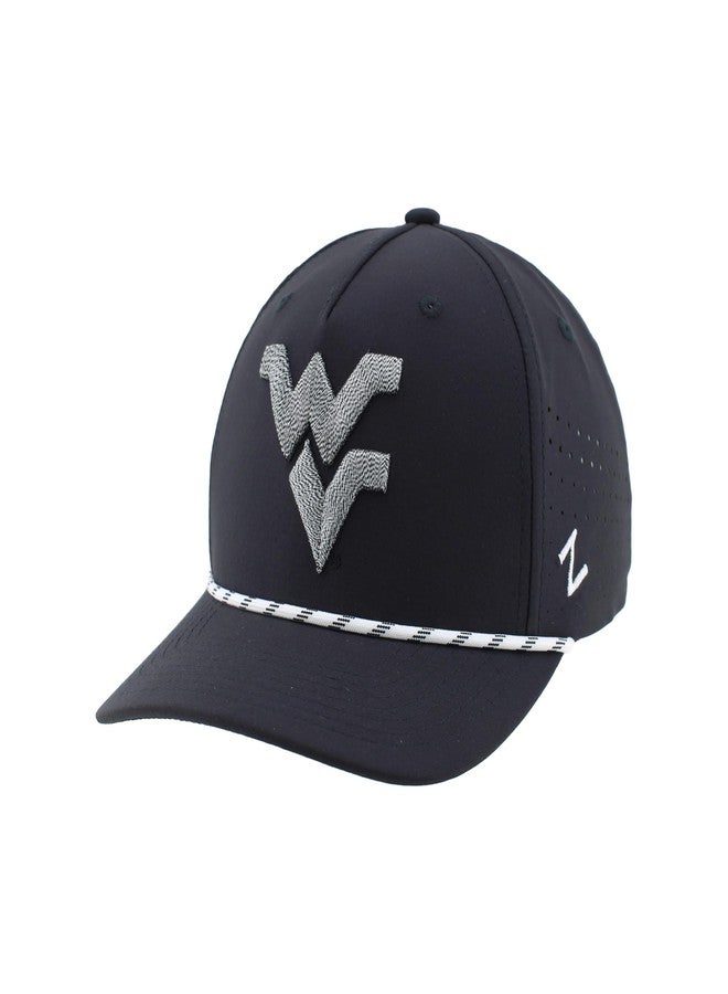 ZHATS West Virginia Mountaineers NCAA Officially Licensed Rope Hat Snapback Performance Black - Image 1