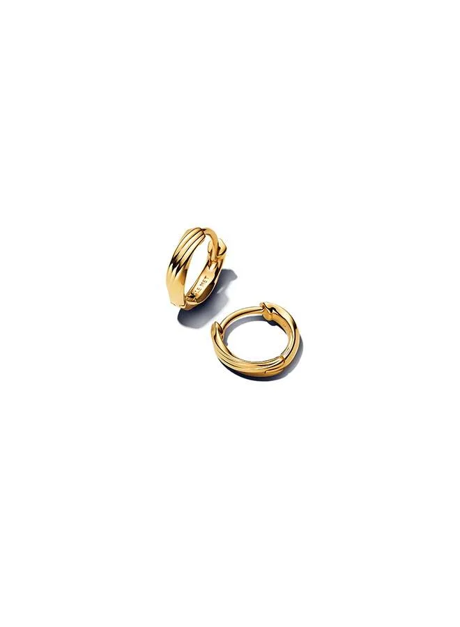 باندورا Twisted Huggie Earrings