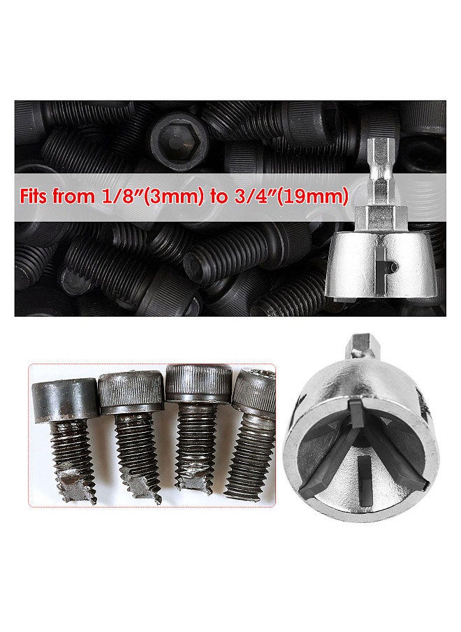 Generic - Deburring Drill Bit Chamferer Deburring External Chamfer Tool HSS Blade Countersink Chamfer Bit Burr Removing Tool Quick Release Shank Fit - Image 1
