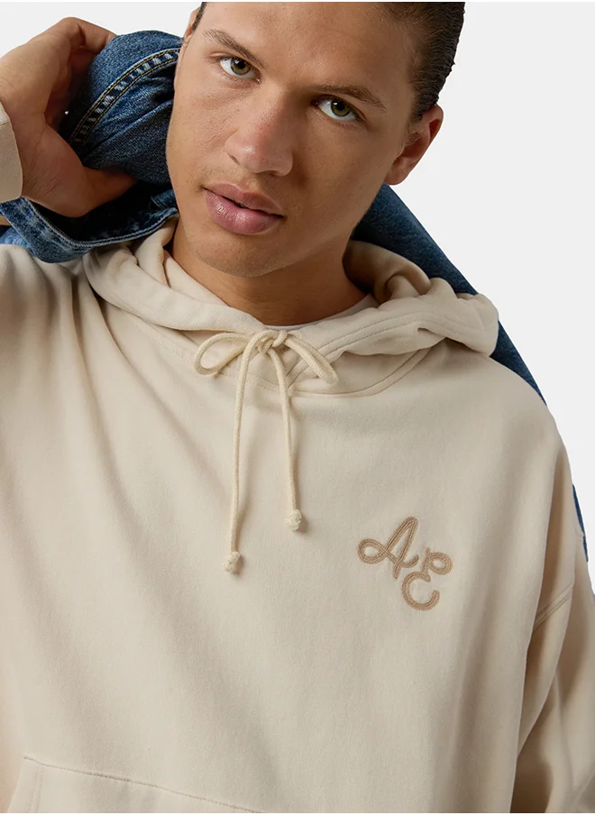 امريكان ايجل AE Logo Graphic Pullover Hoodie