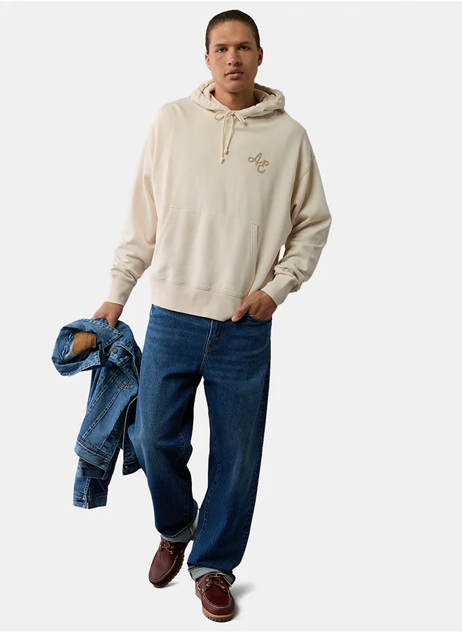 امريكان ايجل AE Logo Graphic Pullover Hoodie