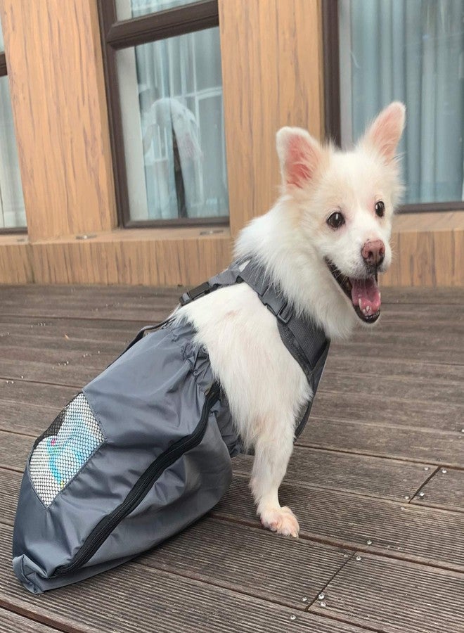 derYEP Dog Drag Bag Durable Indoor Wheelchair Alternative for paralyzed Disabled Back Rear Legs Dog Protects Chest and Limbs (XS/S) - Image 2