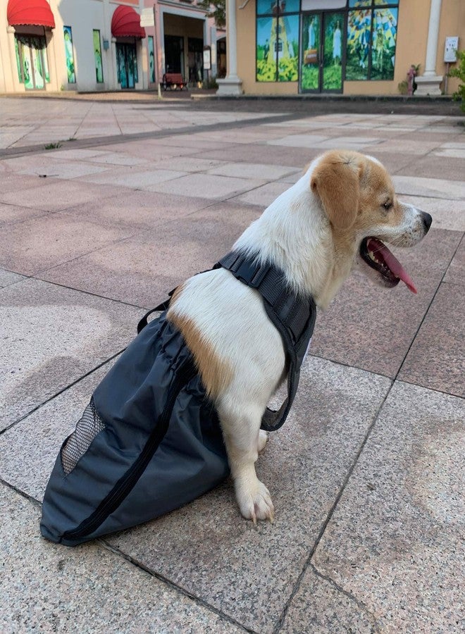 derYEP Dog Drag Bag Durable Indoor Wheelchair Alternative for paralyzed Disabled Back Rear Legs Dog Protects Chest and Limbs (XS/S) - Image 4