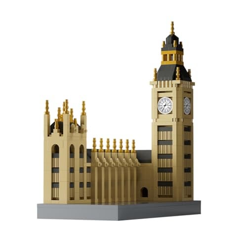 GOTIMON Micro Mini Big Ben Building Block Set Famous Architecture 1017 Pieces Gifts for Kids and Adults - Image 1