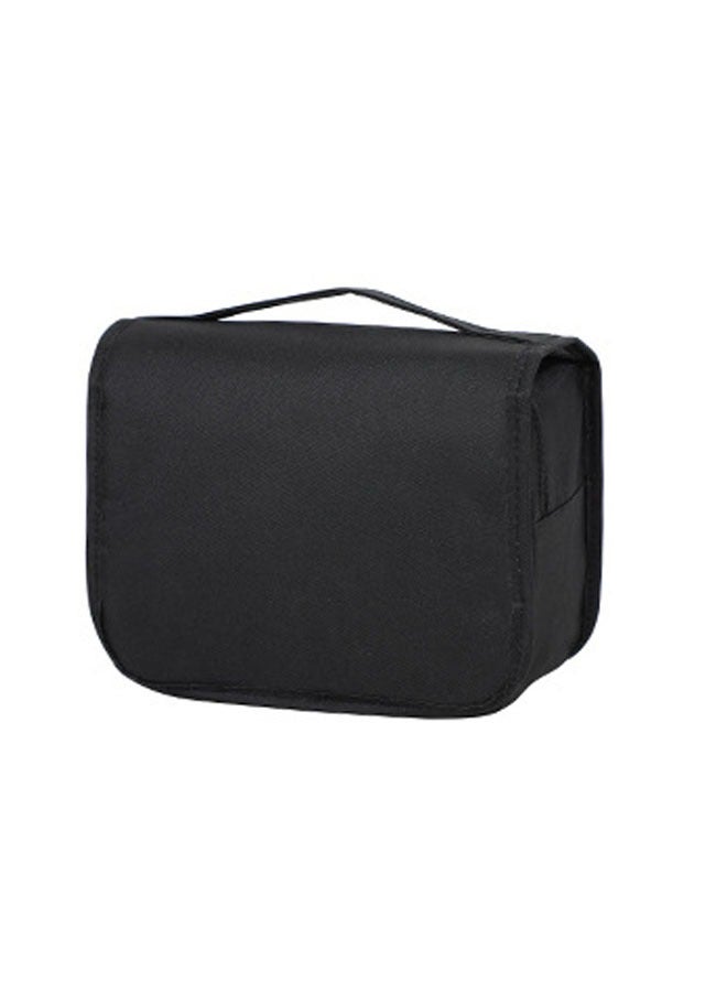 عام الترجمة إلى اللغة العربية: حقيبة مكياج محمولة ومتعددة الوظائف، حقيبة تخزين مريحة لمستلزمات السفر، حقيبة مكياج بأسلوب بسيط ولون أحادي، حقيبة مستلزمات الحمام. - Image 3