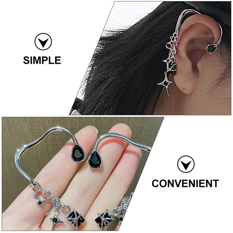 💍 مشبك أذن على شكل نجمة للنساء إكسسوار أنيق بدون ثقب للمناسبات اليومية - Image 2