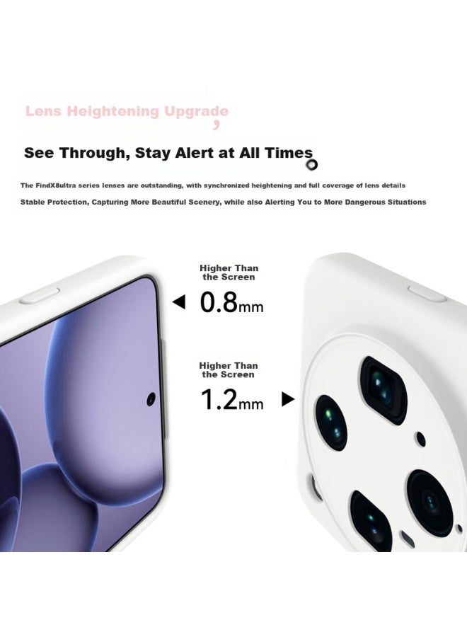 To Lonnie Zhilangni Case For Oppo Find X8 Ultra, New Find X8 Ultra Protective Cover, Liquid Silicone Full Protection, Shockproof, Ultra-thin, Heat Dissipation, For Men And Wome - Image 2