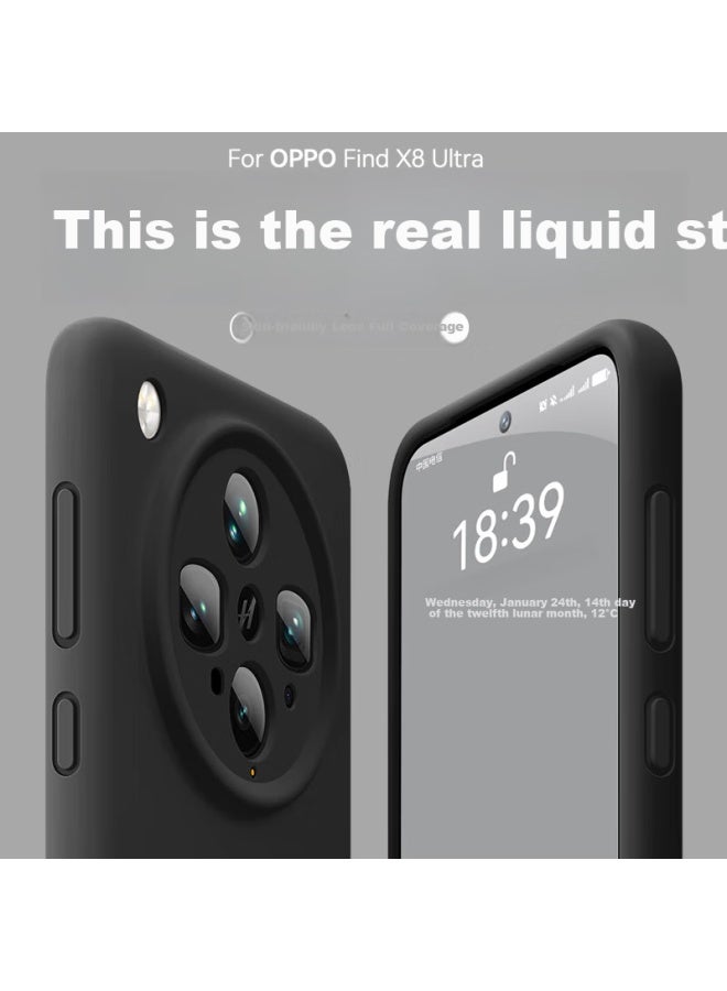To Lonnie Zhilangni Case For Oppo Find X8 Ultra, New Find X8 Ultra Protective Cover, Liquid Silicone Full Protection, Shockproof, Ultra-thin, Heat Dissipation, For Men And Wome - Image 1