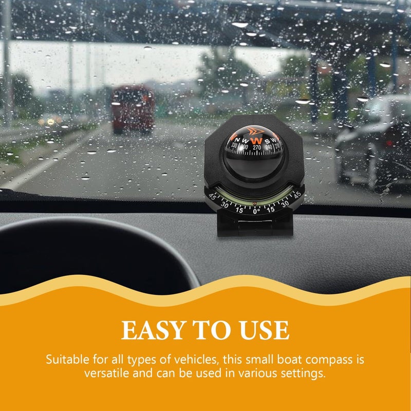 Car Dashboard Compass L25 With Clinometer Foldable High Precision Ball for Vehicle Navigation - Image 3