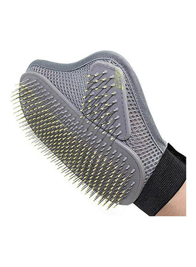 NIBEMINENT Pet Grooming Glove, Dog Horse And Cat Hair Removal Gloves, Gentle Efficient Grey - Image 1