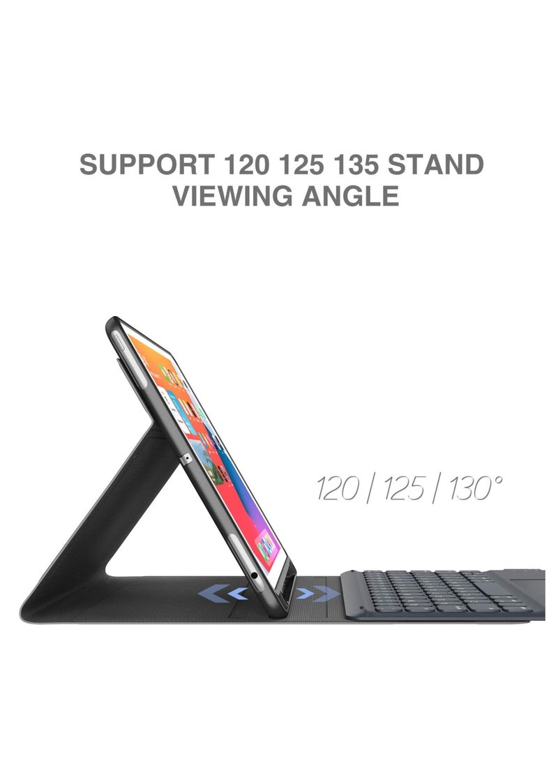 ELTRAZONE iPad Keyboard 9th Generation, Keyboard for iPad 8th Generation/7th Gen iPad, Black, 10.2"/10.5 - Image 4