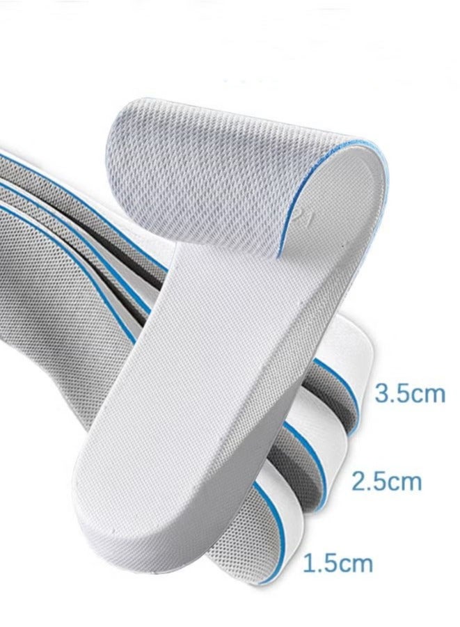 Height Increased Insole 3 Size Arch Support Breathable Shoe Insoles Heel Lift Pad for Men - Image 1