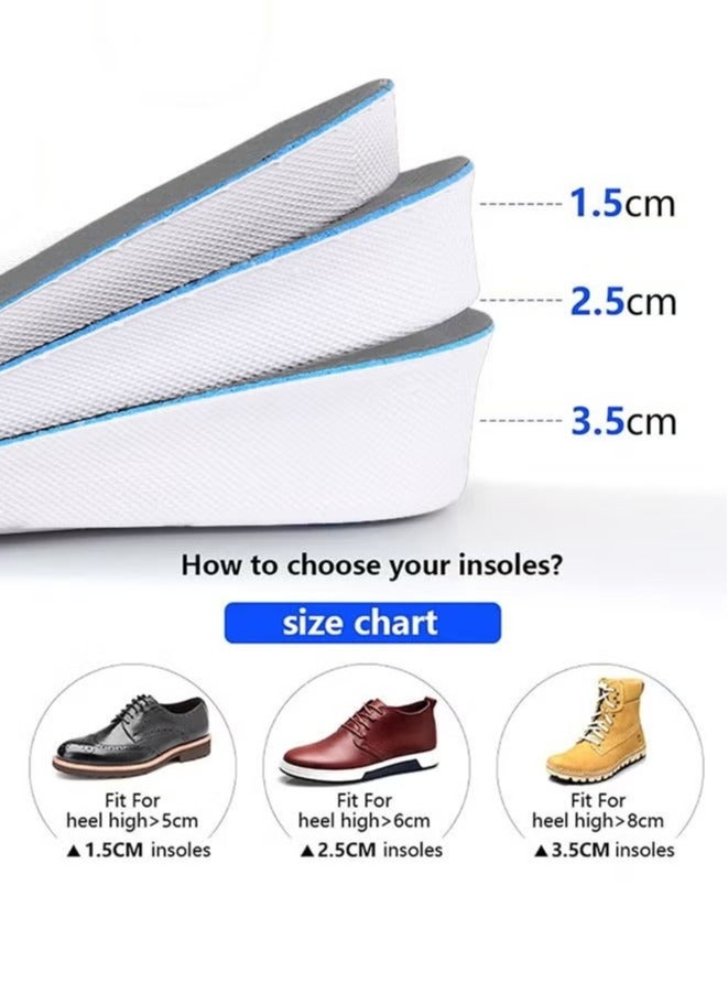 Height Increased Insole 3 Size Arch Support Breathable Shoe Insoles Heel Lift Pad for Men - Image 4