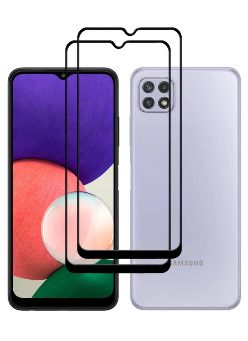 ACLIX 2 Pieces Antistatic ESD Dustproof Premium Quality High Definition Tempered Glass Screen Protector Designed For Samsung Galaxy A22 5G - Image 1