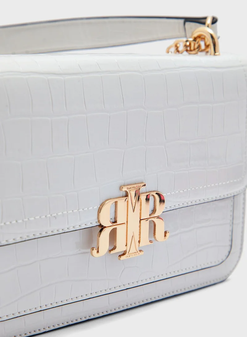 RIVER ISLAND Croc Lock Satchel