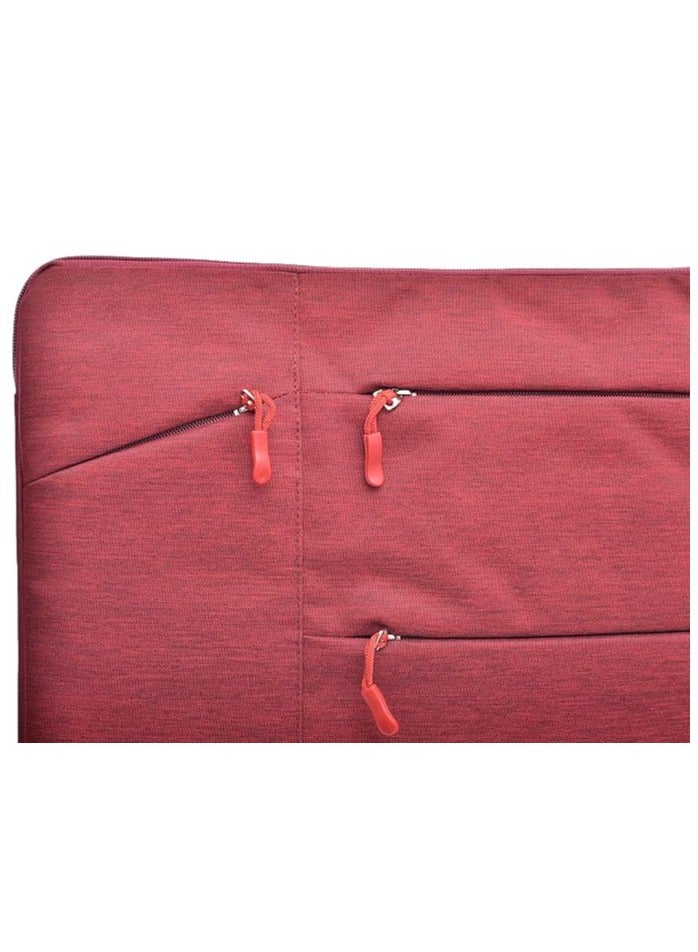 إليت Elite fabric pocket sleeve with hand holder and 3 zipper pocket For laptop 13.3/14 inch - Bronze - No:GS40  - Image 3