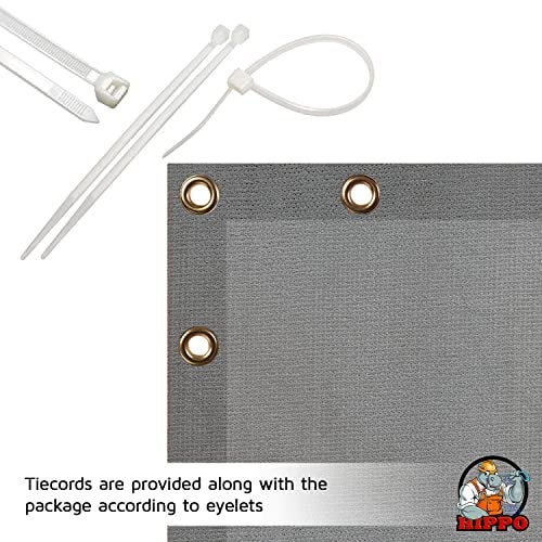 HIPPO Baby Safety Net for Balcony Child Protection Stairway Safety Net Railing Guard for Kids Staircase Protector with Tie-Cords Breathable Fabric Indoor Outdoor Use (1MTX3MT, Grey) - Image 4