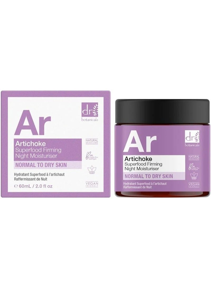 DR BOTANICALS Dr. Botanicals Apothecary Artichoke Firming Night Moisturiser 60ml - Image 1