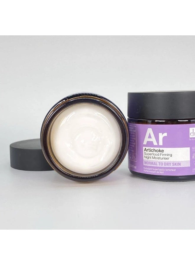 DR BOTANICALS Dr. Botanicals Apothecary Artichoke Firming Night Moisturiser 60ml - Image 2