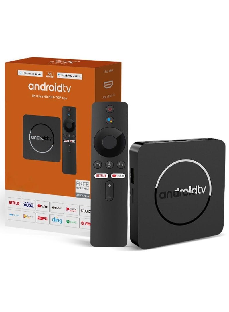 Android TV 14 box with Voice Remote - Allwinner Quad-Core, 8K Full HD, Dual WiFi & Bluetooth, HDMI, Pocket-Sized - Image 1