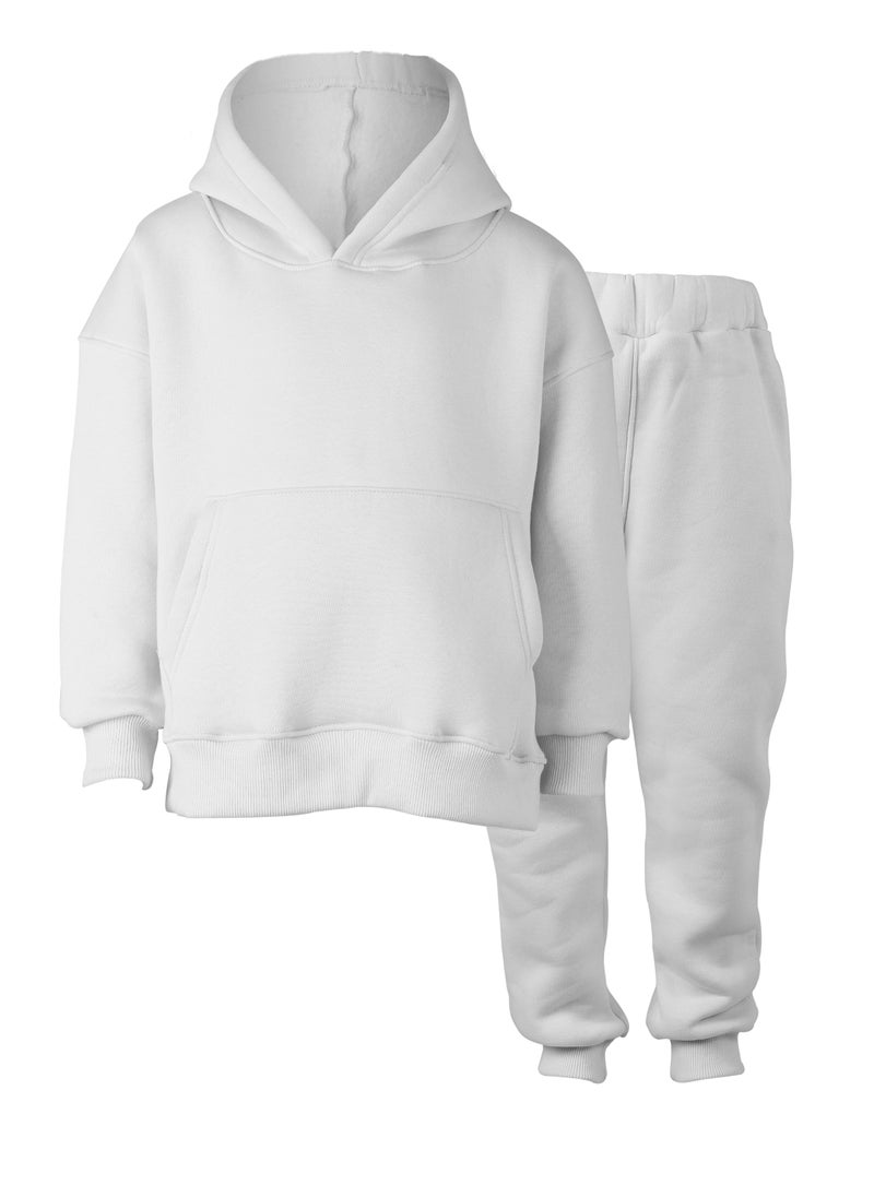 TOTSA - White Oversize Hoodie Set - Image 1