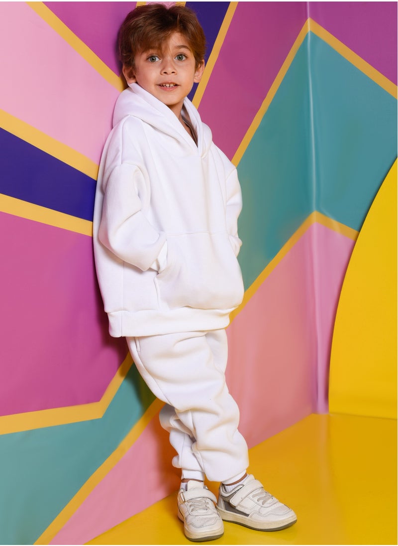 TOTSA - White Oversize Hoodie Set - Image 1