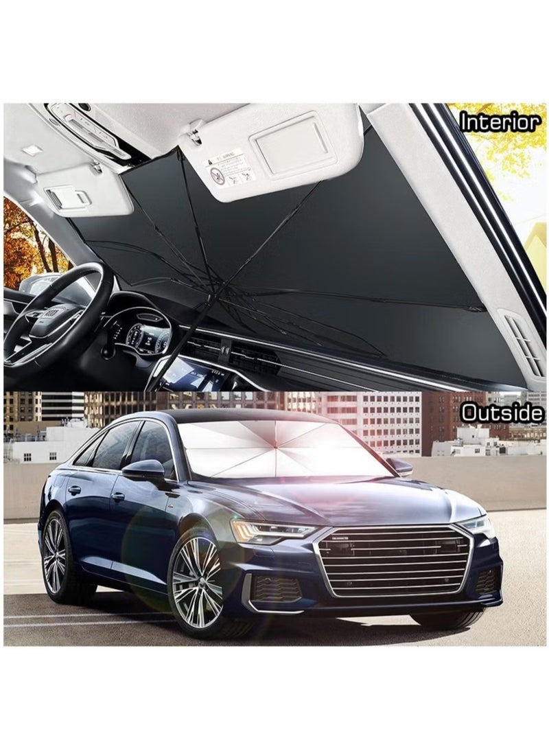 Raxoom Car Sun Shade Windshield Front Windshield Reflective Sunshade for Vehicle Blocks UV Ray - Image 5