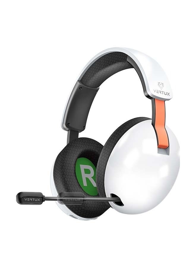 Vertux High-Fidelity Over-Ear Gaming Headset with Triple Mode Connectivity, Retractable Omni-Directional Microphone, Ultra-Low Latency, and Up To 80 Hours Playback - Image 1