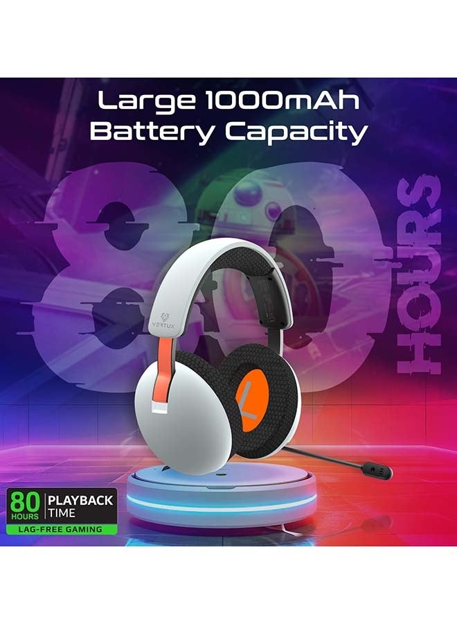 Vertux High-Fidelity Over-Ear Gaming Headset with Triple Mode Connectivity, Retractable Omni-Directional Microphone, Ultra-Low Latency, and Up To 80 Hours Playback - Image 5