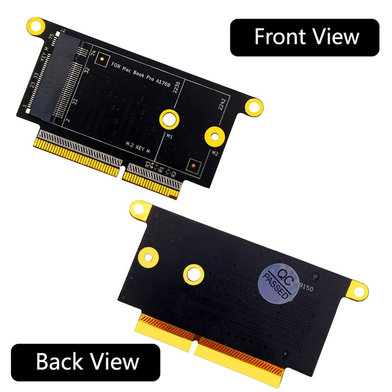 بطاقة محول أقراص SSD NVME M.2 بطاقة محول أقراص SSD M.2 NVMe Key M 2230/2242 لاستبدال ماك بو برو A1708 - Image 5