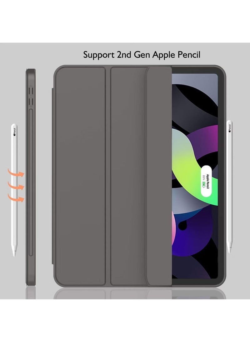 ELTRAZONE iPad Air 11 Inch Case M2 2024 – iPad Air 5th/4th Generation Case 2022/2020 10.9 Inch with Pencil Holder, Trifold Stand Smart Case – Dark Gray, Sleek, Durable, Premium Protection for Your iPad - Image 2