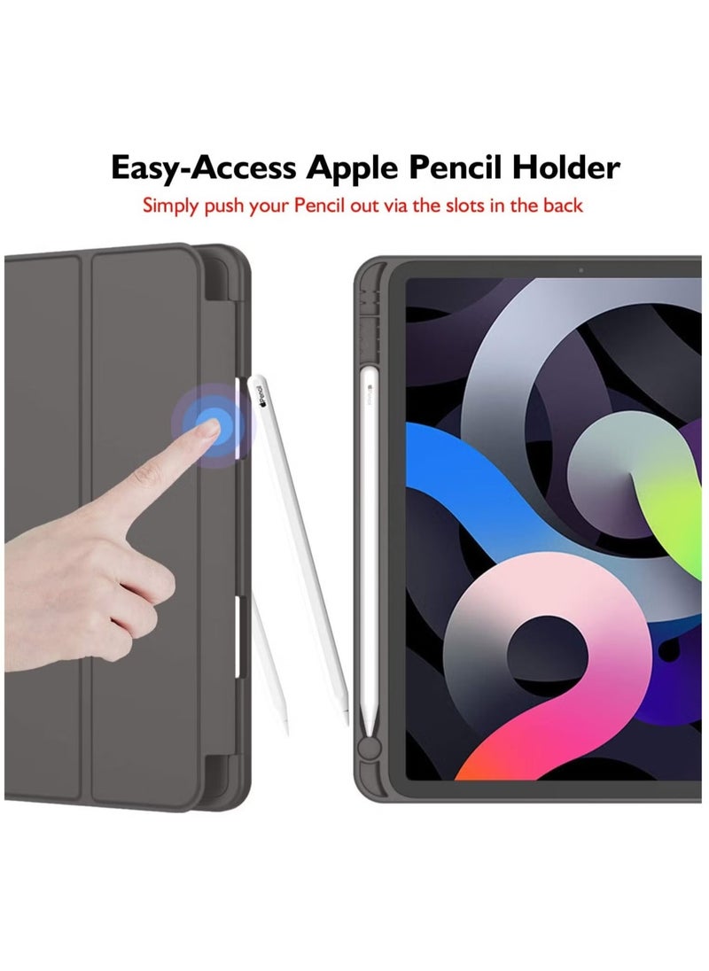 ELTRAZONE iPad Air 11 Inch Case M2 2024 – iPad Air 5th/4th Generation Case 2022/2020 10.9 Inch with Pencil Holder, Trifold Stand Smart Case – Dark Gray, Sleek, Durable, Premium Protection for Your iPad - Image 3