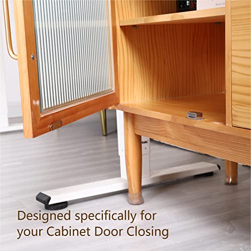 Mousike Cabinet Magnets 30lb Stainless Steel Magnetic Door Catch with Strong Magnetic for Kitchen Cupboard Wardrobe Closet Cabinet Door Drawer Latch(2.1"(Silver 6 Pack)) - Image 5