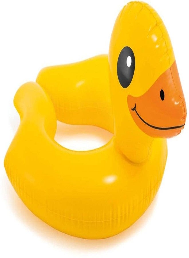 STACKRAID Vehicle Fire Engine Shape Sit Pool Float Tube Boat Beach Water Swimming Pool Tube Inflatable Kiddie Swim Water Ring Swimming Tube Ring for Kids (Duck Swim Tube) - Image 4