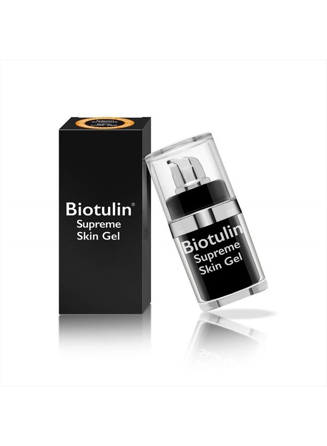 Biotulin بيوتولين - جل البشرة الفاخر | توكسين البوتولينوم العضوي | يقلل التجاعيد خلال 1 ساعة | سيروم حمض الهيالورونيك | سيروم سبيلانثول للوجه | علاج مضاد للشيخوخة - 0.5 أونصة - Image 1