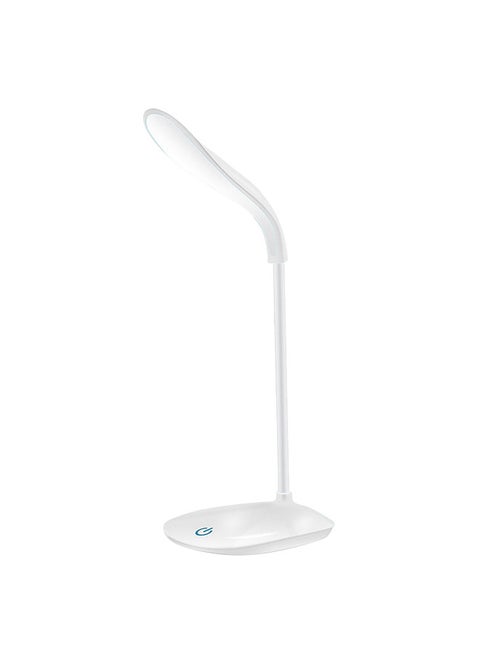 Rechargeable Led Desk Lamp Portable USB Charging & Plug-in 360° Flexible Hose Reading Lamp Students Children Soft Light Eye-Caring Touching Control Table Lamp