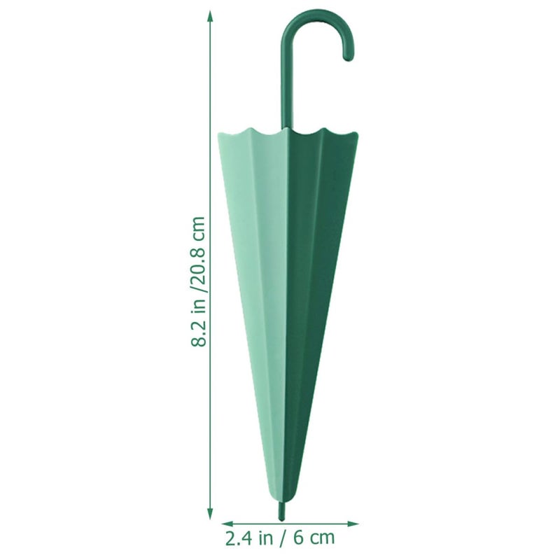 Umbrella Design Shower Squeegee Set 4Pcs Green and Orange Glass and Mirror Cleaner - Image 3