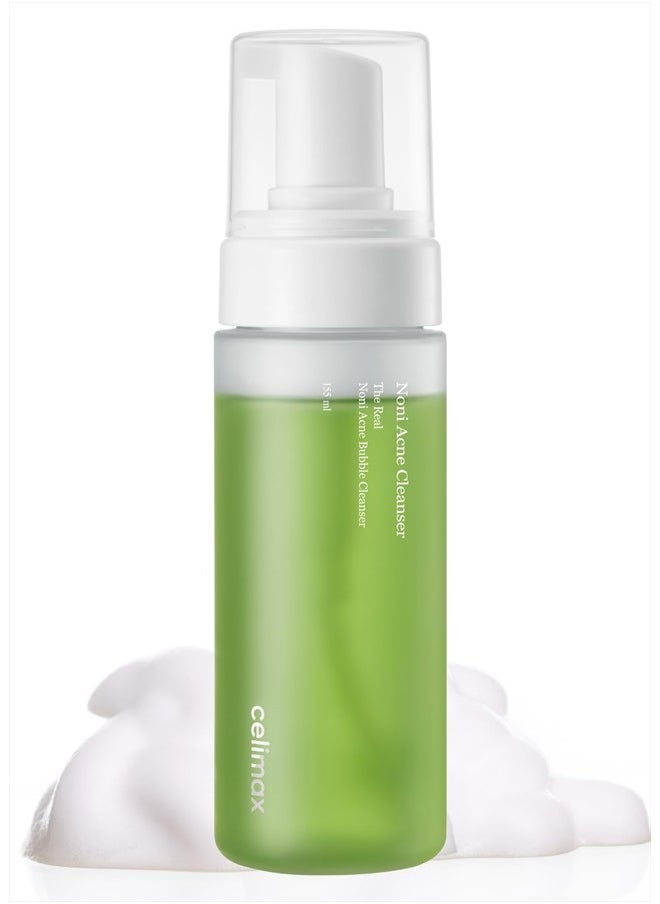 celimax - Noni Acne Bubble Cleanser | Mild Formula Face Wash for Sensitive to Oily Dry Combination Skin Calming, Soothing, Exfoliating, 155ml - Image 1
