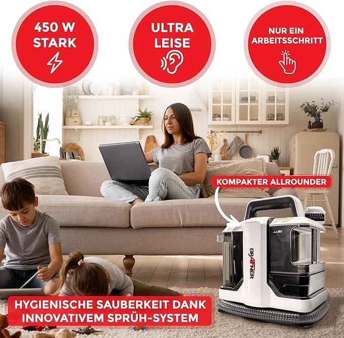 BLURISM Home Carpet Washing Wet and Dry Handheld Sofa Mattress Carpet Cleaner Cleaning Machine Carpet Rug Cleaners Machine Rug Remover Deep Clean Machine for Pet Couch - Image 3