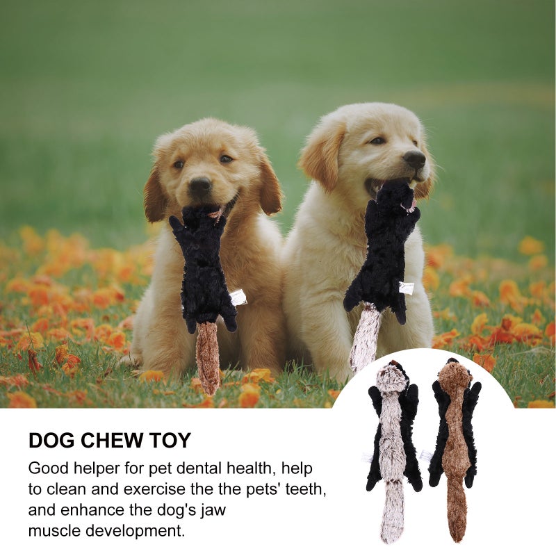 2Pcs Cartoon Squeaky Dog Cat Bite-Resistant Chew Toys Pet Plush Squeaker Toy - Image 5