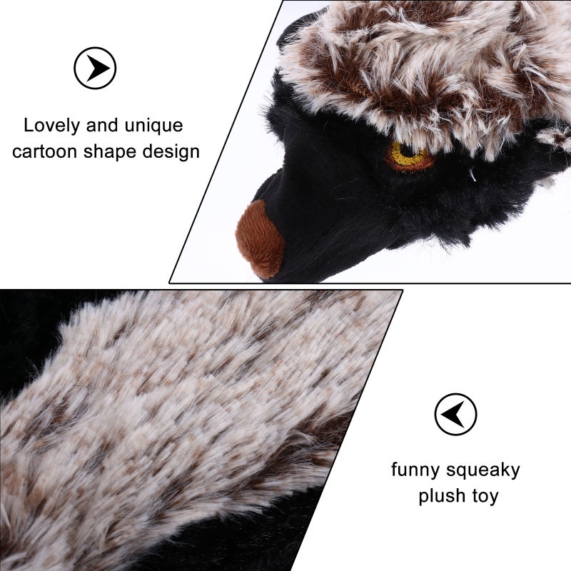 2Pcs Cartoon Squeaky Dog Cat Bite-Resistant Chew Toys Pet Plush Squeaker Toy - Image 3