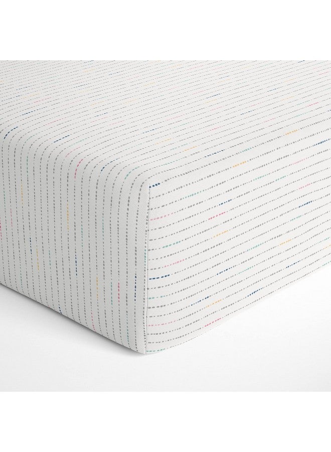Makemake Organics Organic Crib Sheet GOTS Certified Organic Cotton Crib Sheet Fitted with Pillowcase Soft Breathable Hypoallergenic Grey Gray Color Bright Cheerful Happy (28"x52", Gray Pebble Pop) - Image 5
