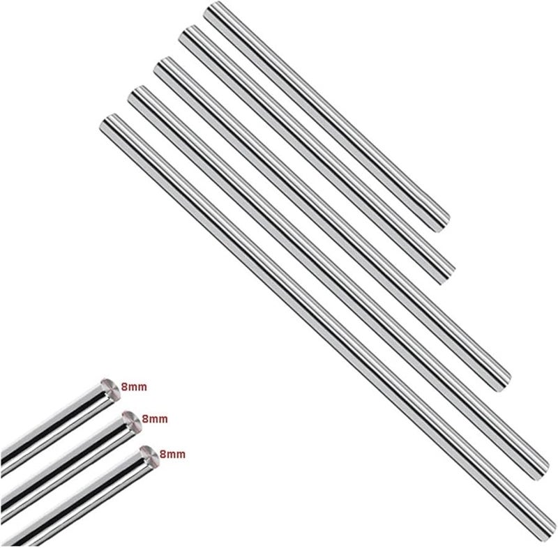 3D Printer Smooth Rod 8mm Shaft Optical Axis CNC Chromed 285mm Length - Image 2
