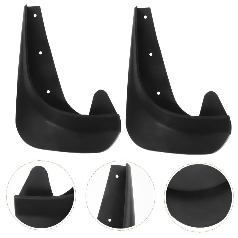 Universal Small Size Car Mud Flaps Splash Guards 4pcs Set Rear Wheel Tire Protection - Image 5