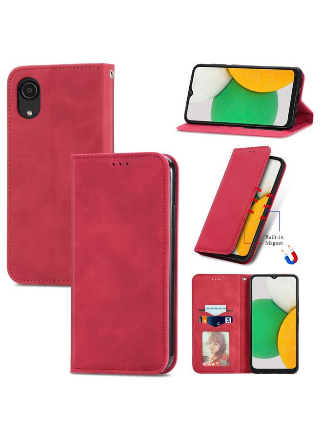 اس-توب جراب لهاتف Samsung Galaxy A03 Core جراب هاتف جلدي مغناطيسي بملمس كلاسيكي - Image 1