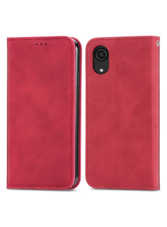 اس-توب جراب لهاتف Samsung Galaxy A03 Core جراب هاتف جلدي مغناطيسي بملمس كلاسيكي - Image 2