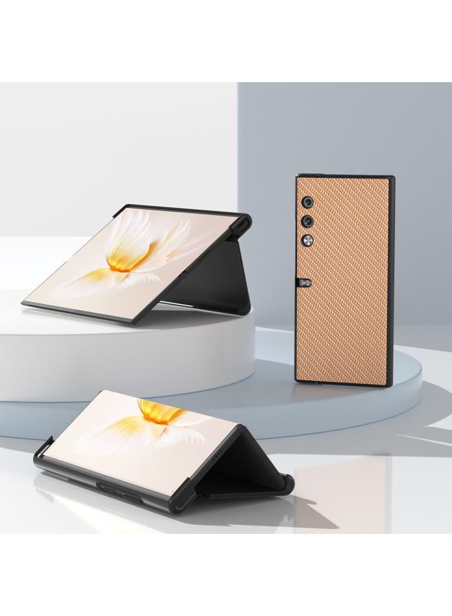 اس-توب جراب هاتف Honor V من ألياف الكربون بتصميم محفظة واقٍ - Image 4