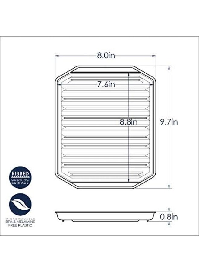 Nordic Ware Microwave Compact Plastic Rack,10-Inch by 8-Inch - Image 2